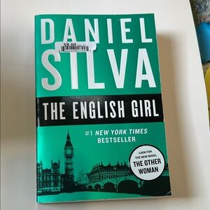 Daniel Silva "The English Girl" Paperback - Teal & Black